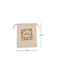 Thumbnail for Cotton Linen Bread Bags, Reusable Drawstring Bag For Loaf Artisan Bread Storage Bag, Linen Bread Bags For Baguette