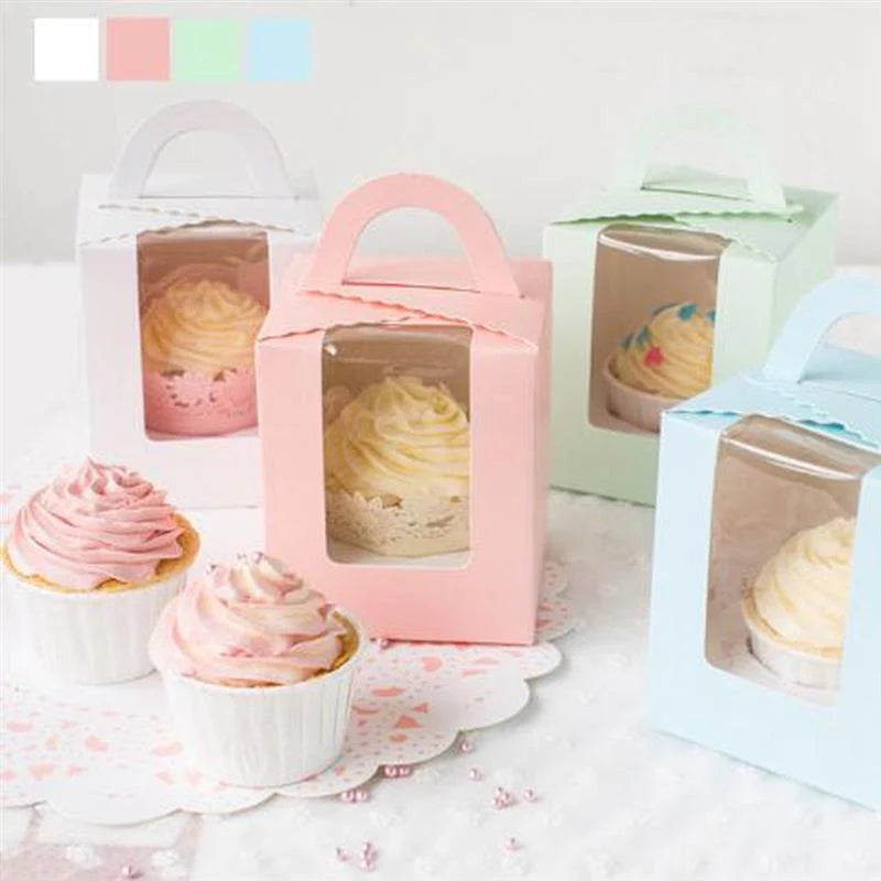 Cute Mini Cupcake Box With Window
