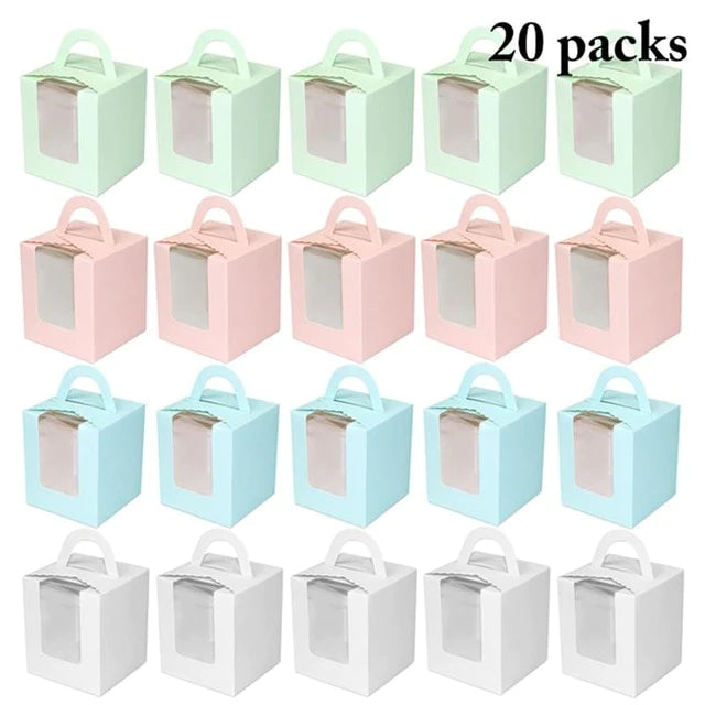 Cute Mini Cupcake Box With Window