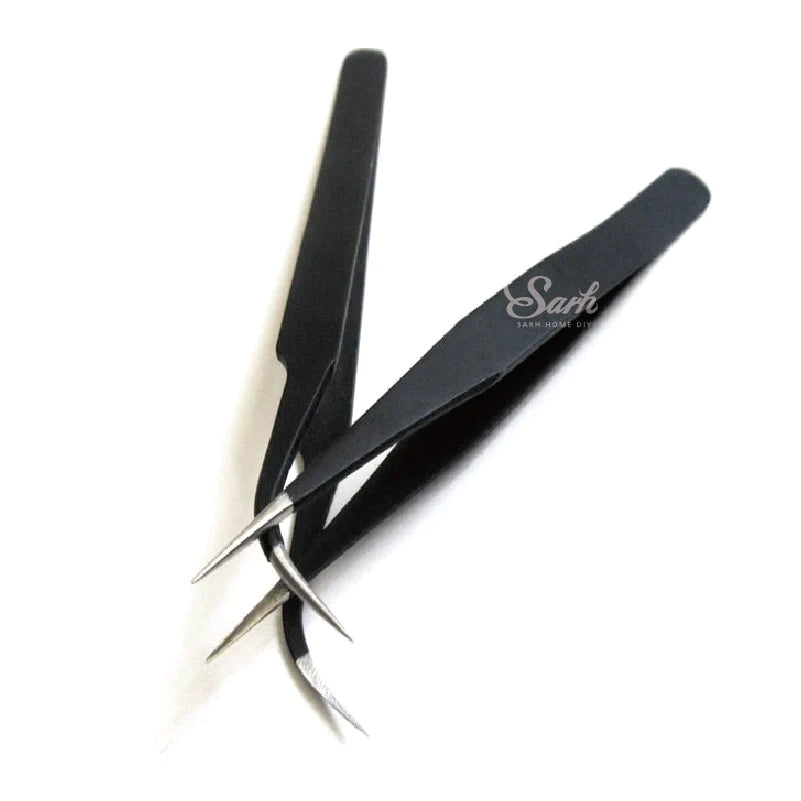 2Pcs/Set Anti-static Stainless Steel Plating Tweezers