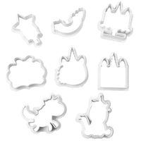 Thumbnail for 8pc Unicorn Cookie Cutters