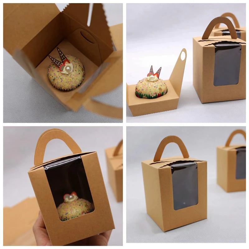 Cute Mini Cupcake Box With Window