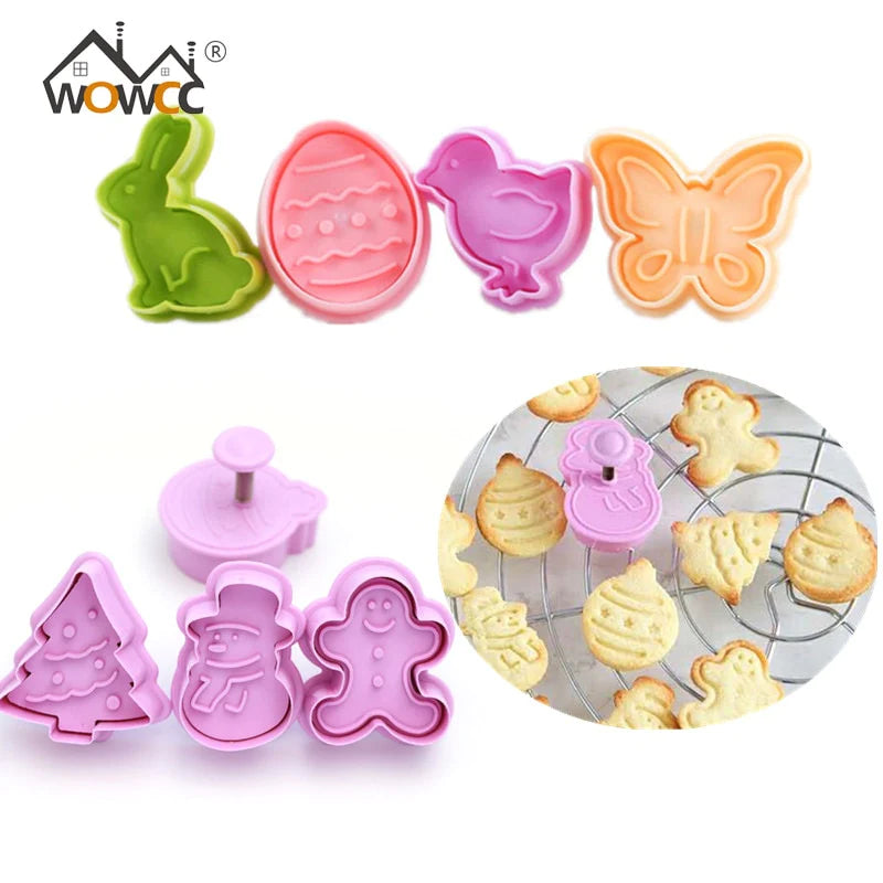 4pcs Seasonal Cookie Cutter