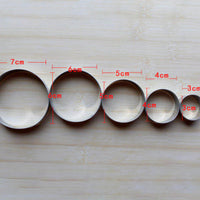Thumbnail for 5 Pc Stainless Steel Round Cutters
