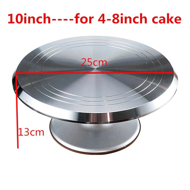 10, 12, or 14 Inch Rotating Cake Stand