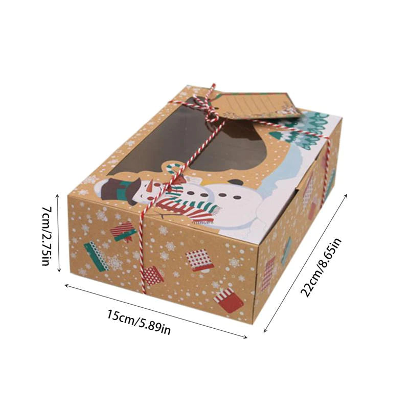 12pcs Kraft Paper Gift Box