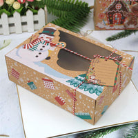 Thumbnail for 12pcs Kraft Paper Gift Box