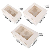 Thumbnail for Clear Windowed Cupcake Boxes with Removable Tray