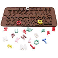 26 Letter Number Chocolate Silicone Mold Baking Tools Non-stick Candy Mold 3D Mold DIY