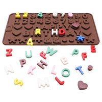 26 Letter Number Chocolate Silicone Mold Baking Tools Non-stick Candy Mold 3D Mold DIY