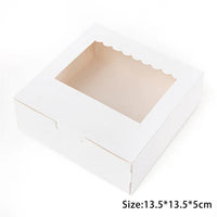 Thumbnail for 5pcs Baking Packing Box With Clear Window Cookie Donuts Chocolate Gift