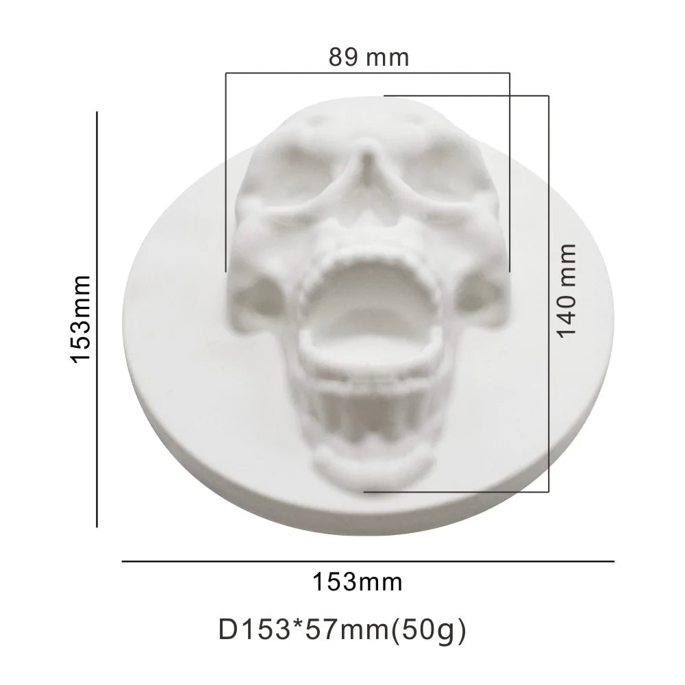 Halloween 3D Skull Silicone Molds
