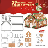 Thumbnail for Stainless Steel Christmas House Cookie Mold