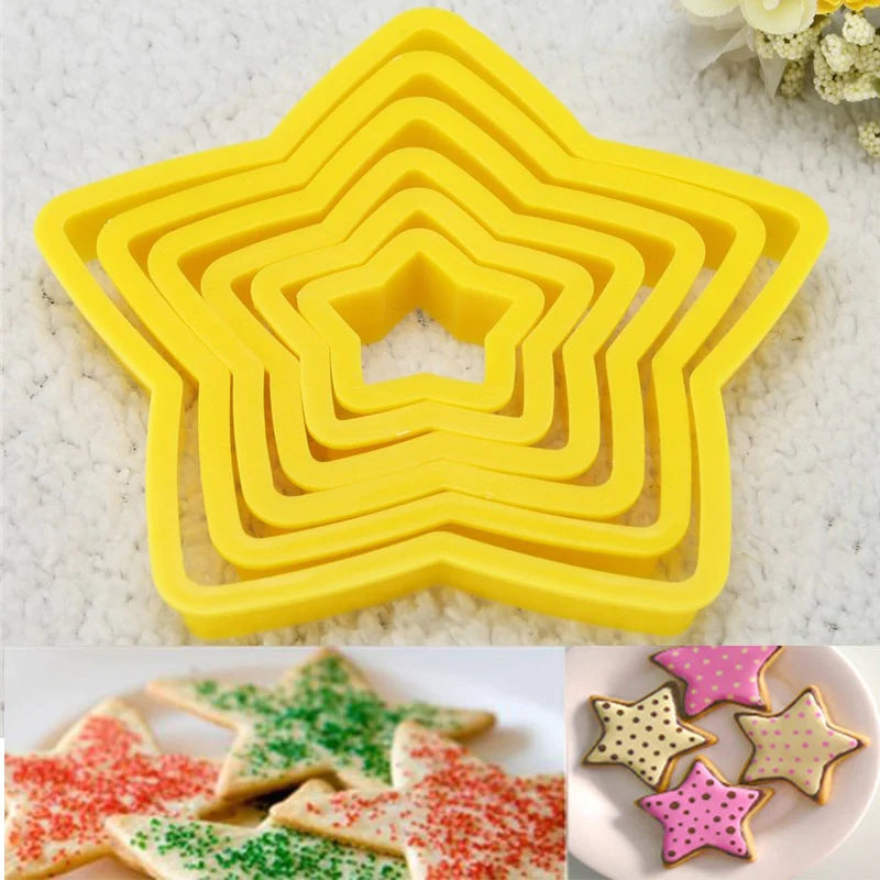 6 Pcs Christmas Tree Cookie Cutter