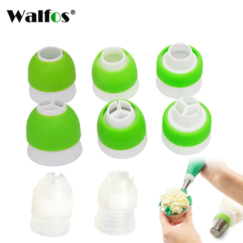 WALFOS 1pc Icing Piping Nozzle Icing Tip Converter