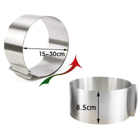 Thumbnail for 6-12 Inch Adjustable Stainless Steel Round Ring