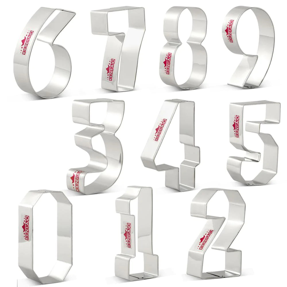 0-9 Numbers Cookie Cutters