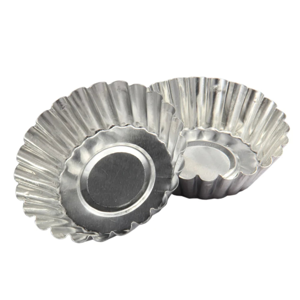 10Pcs Aluminum Tart Molds